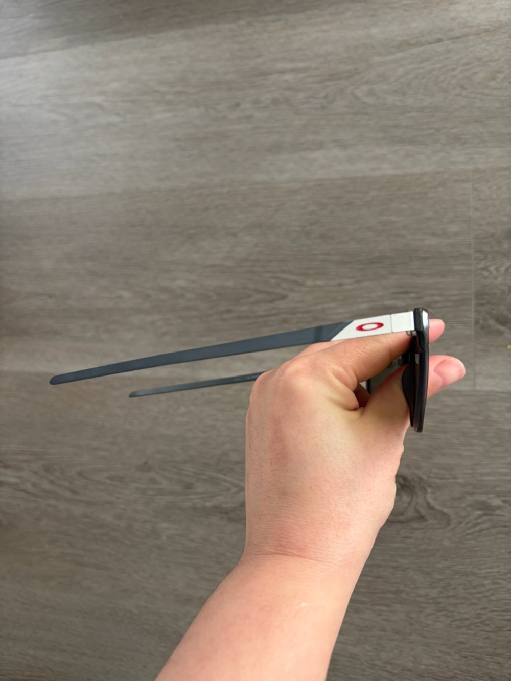 Oakley apparition satin black ink lightweight sunglasses with prizm red lenses